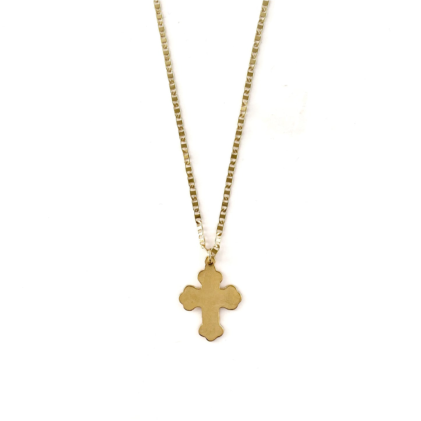 Collar cruz plana