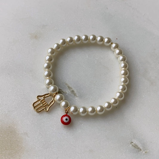 Pulsera mano Fatima Perlas