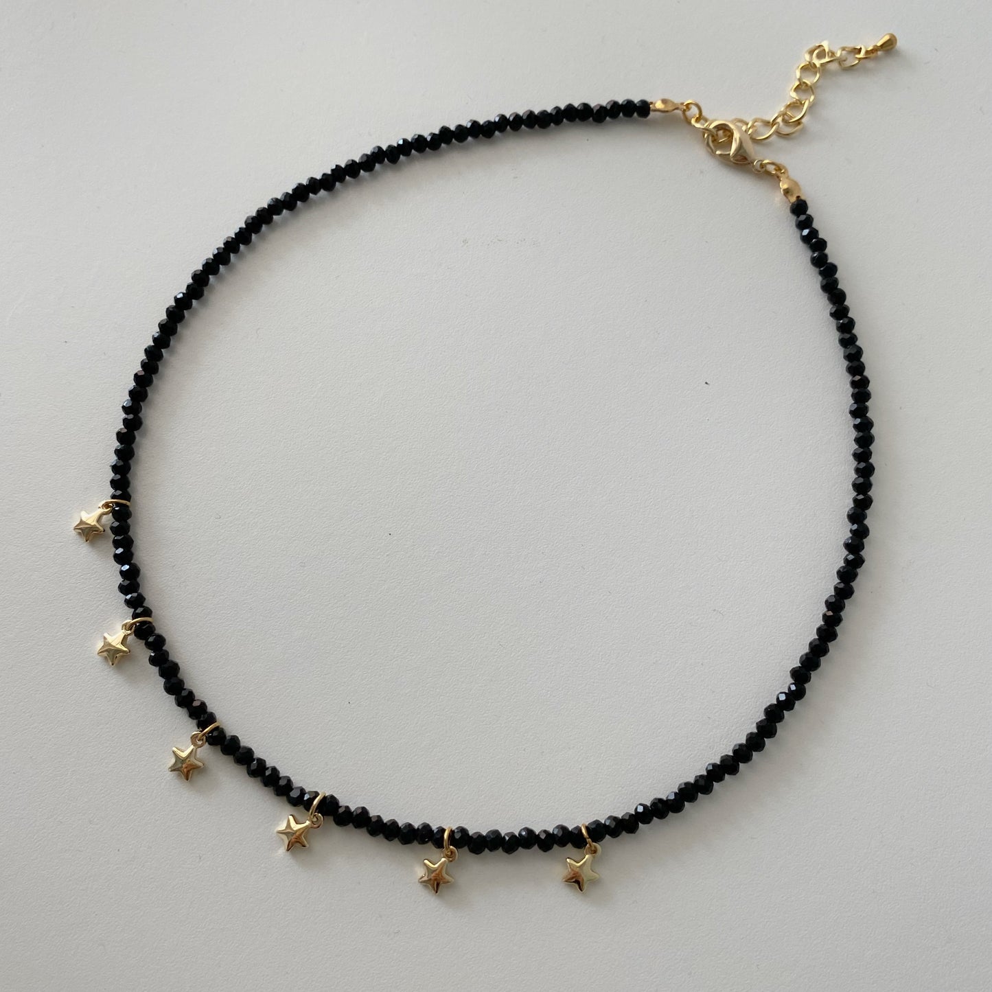 Choker Estrellas cristal negro