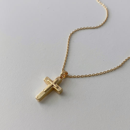 Collar cruz borde
