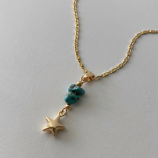 Collar Estrella turquesa