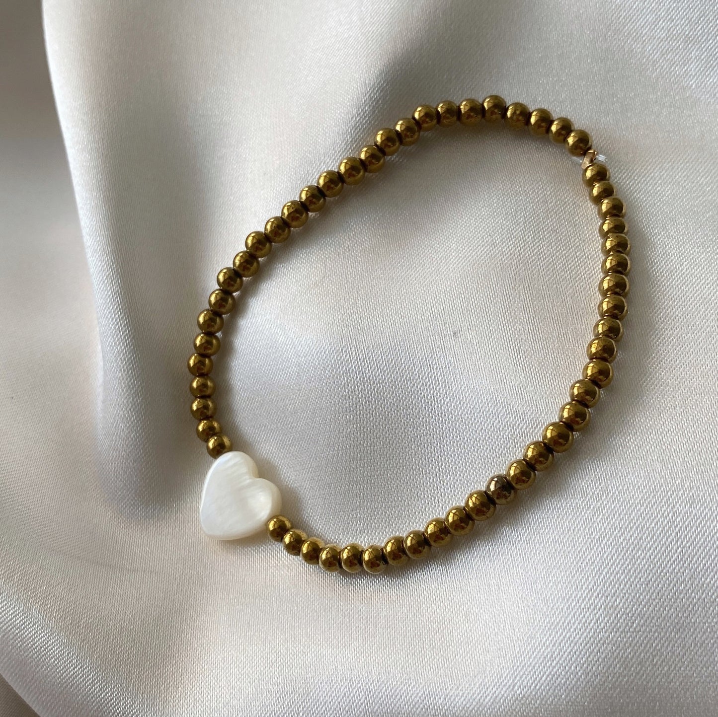 Pulsera corazón madre Perla