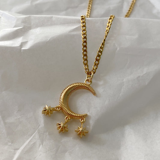 Collar luna destellos