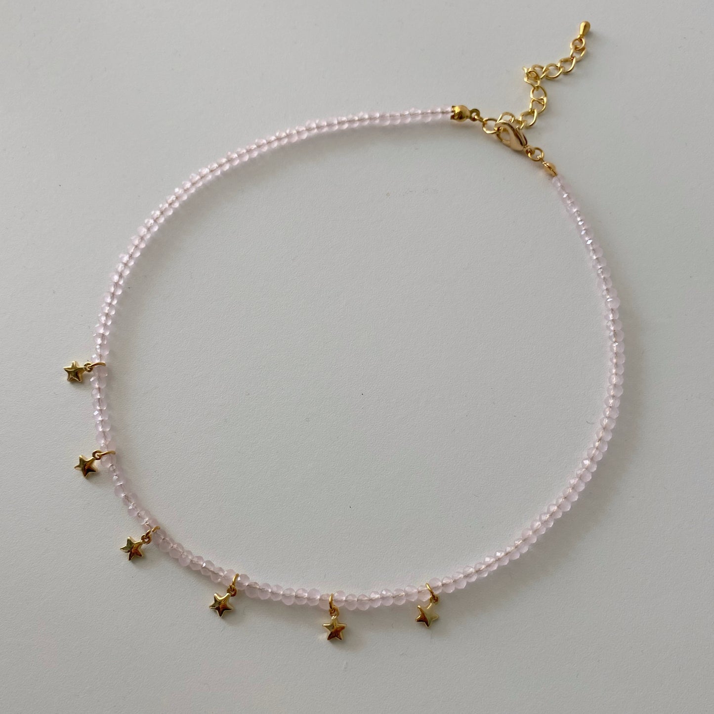 Choker Estrellas cristal rosa