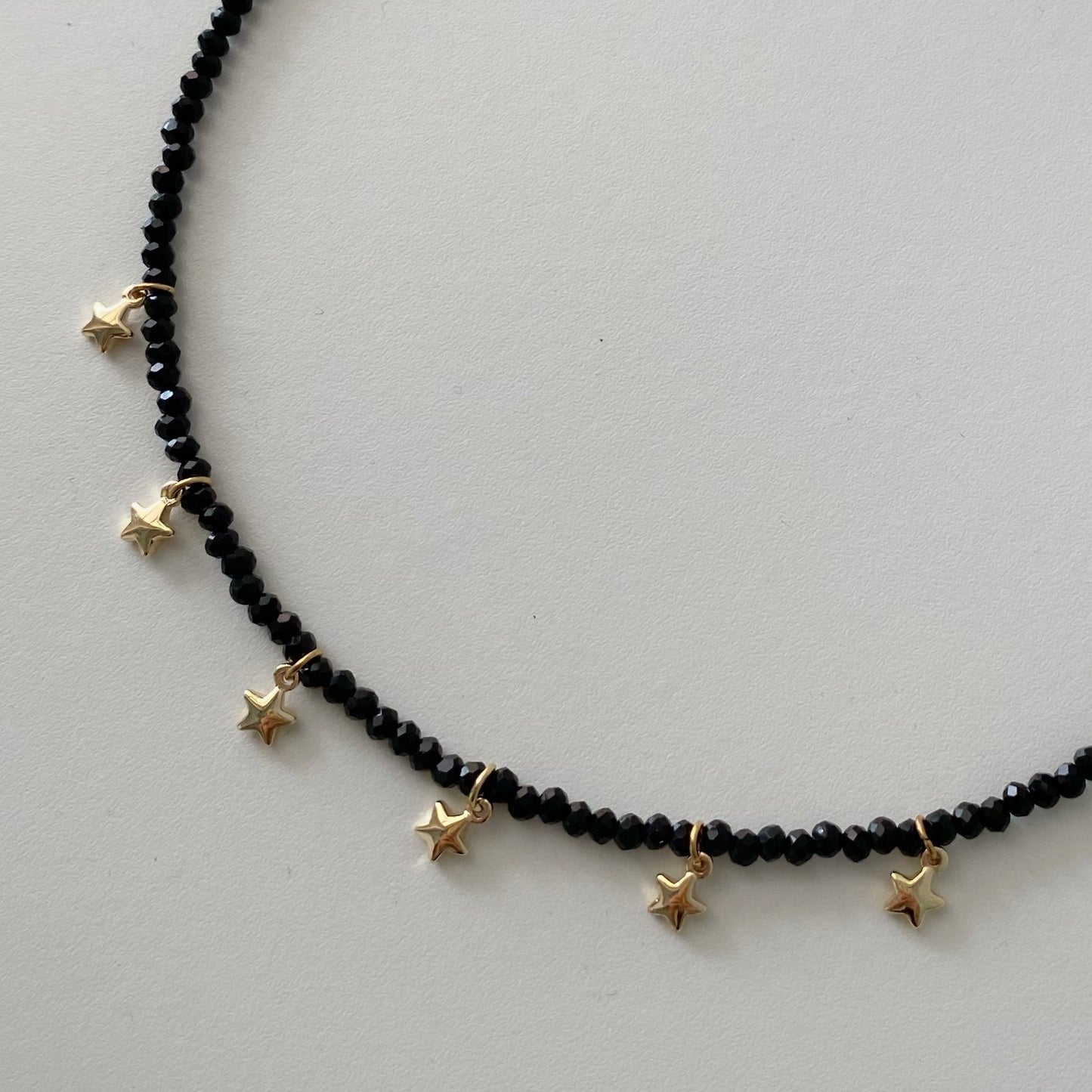 Choker Estrellas cristal negro