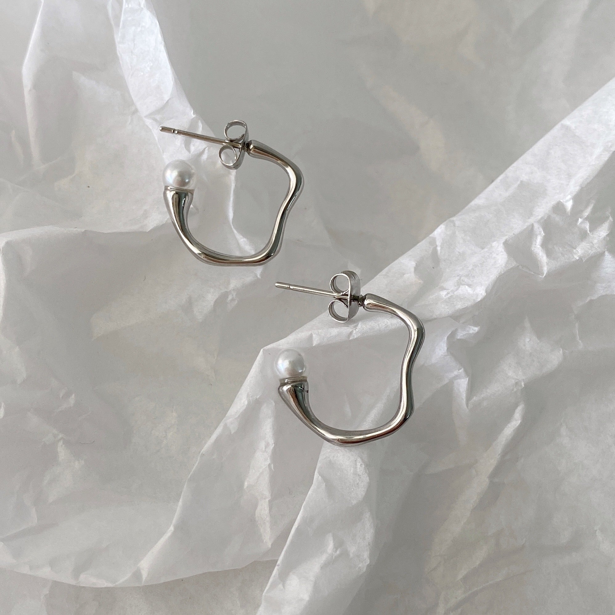 Arracada irregular Perla