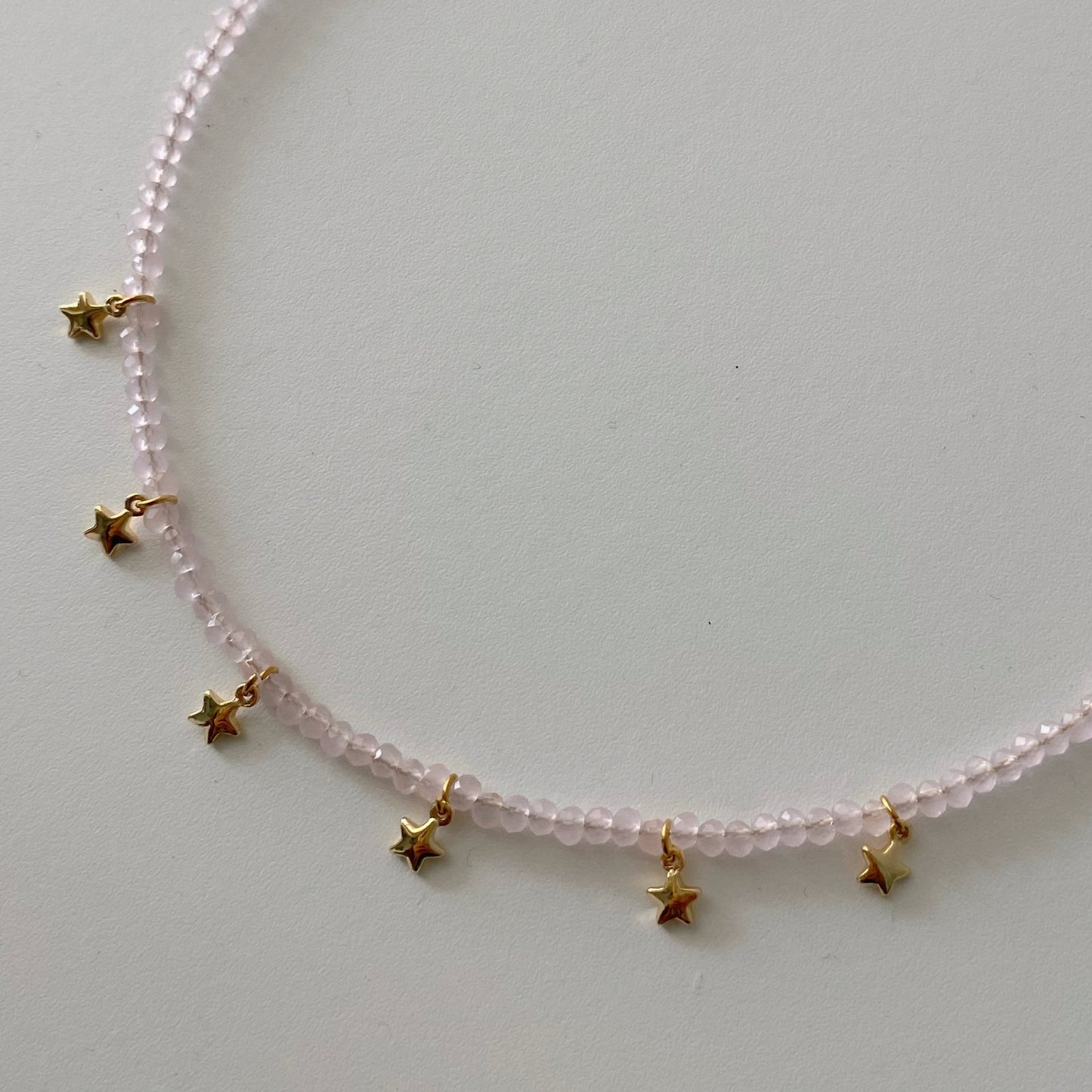 Choker Estrellas cristal rosa