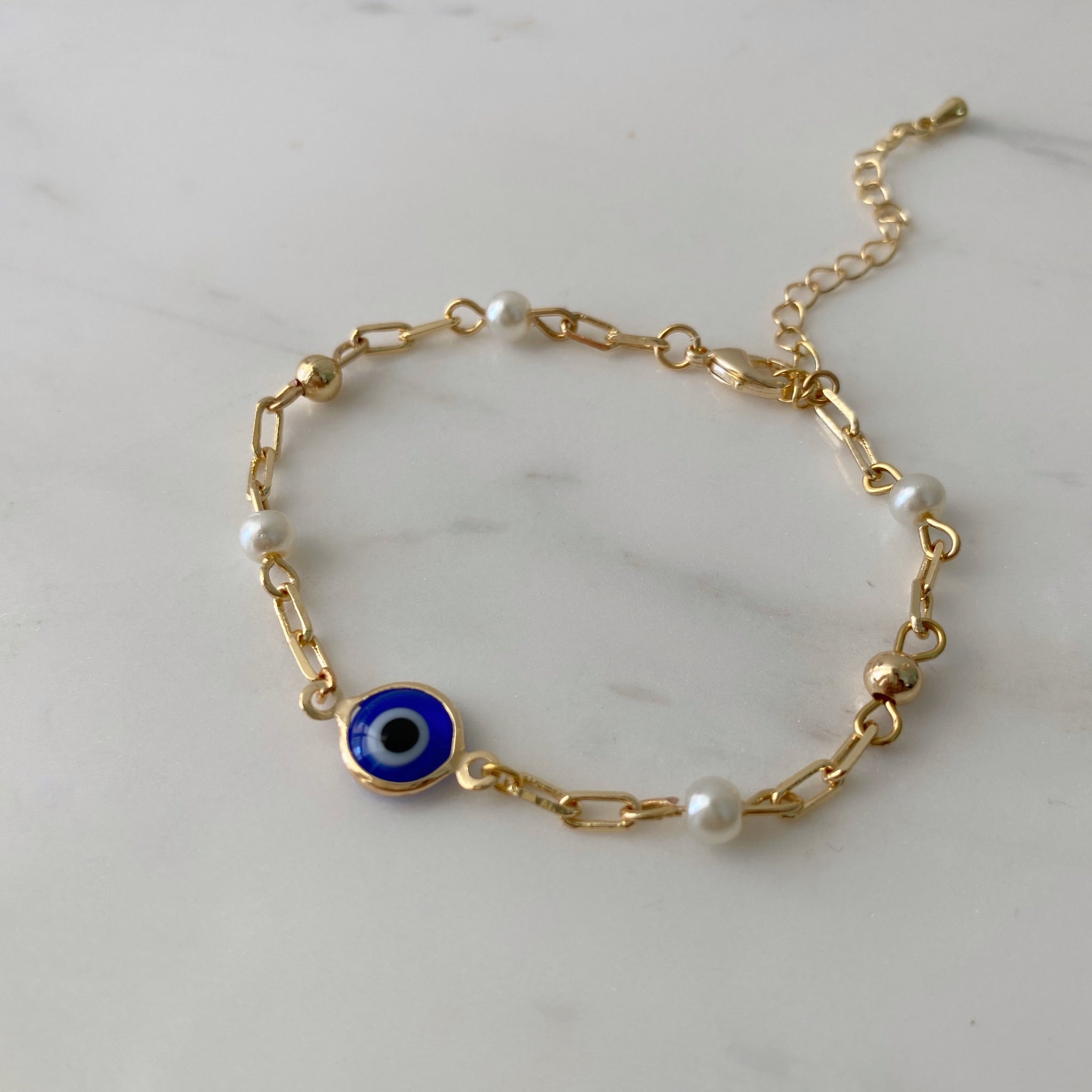 Pulsera ojo turco azul