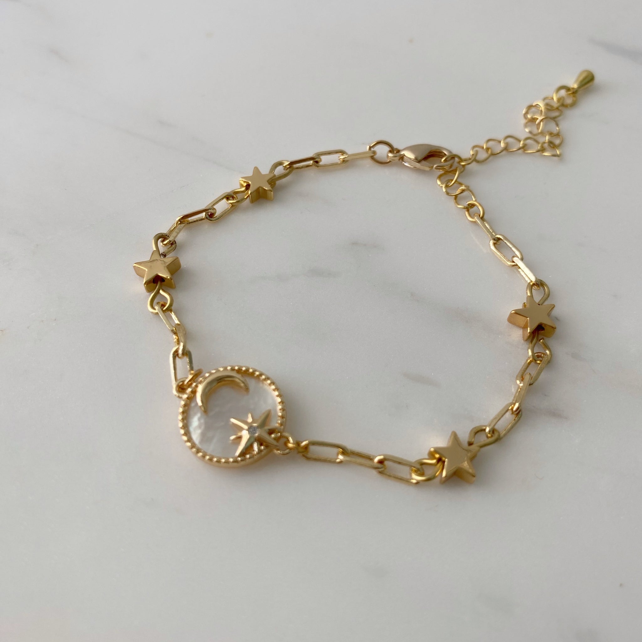 Pulsera luna/estrellas