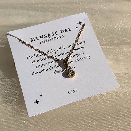 Collar cristal blanco