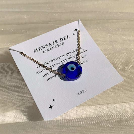 Collar ojo turco azul