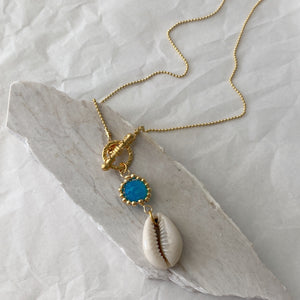 Collar ágata azul