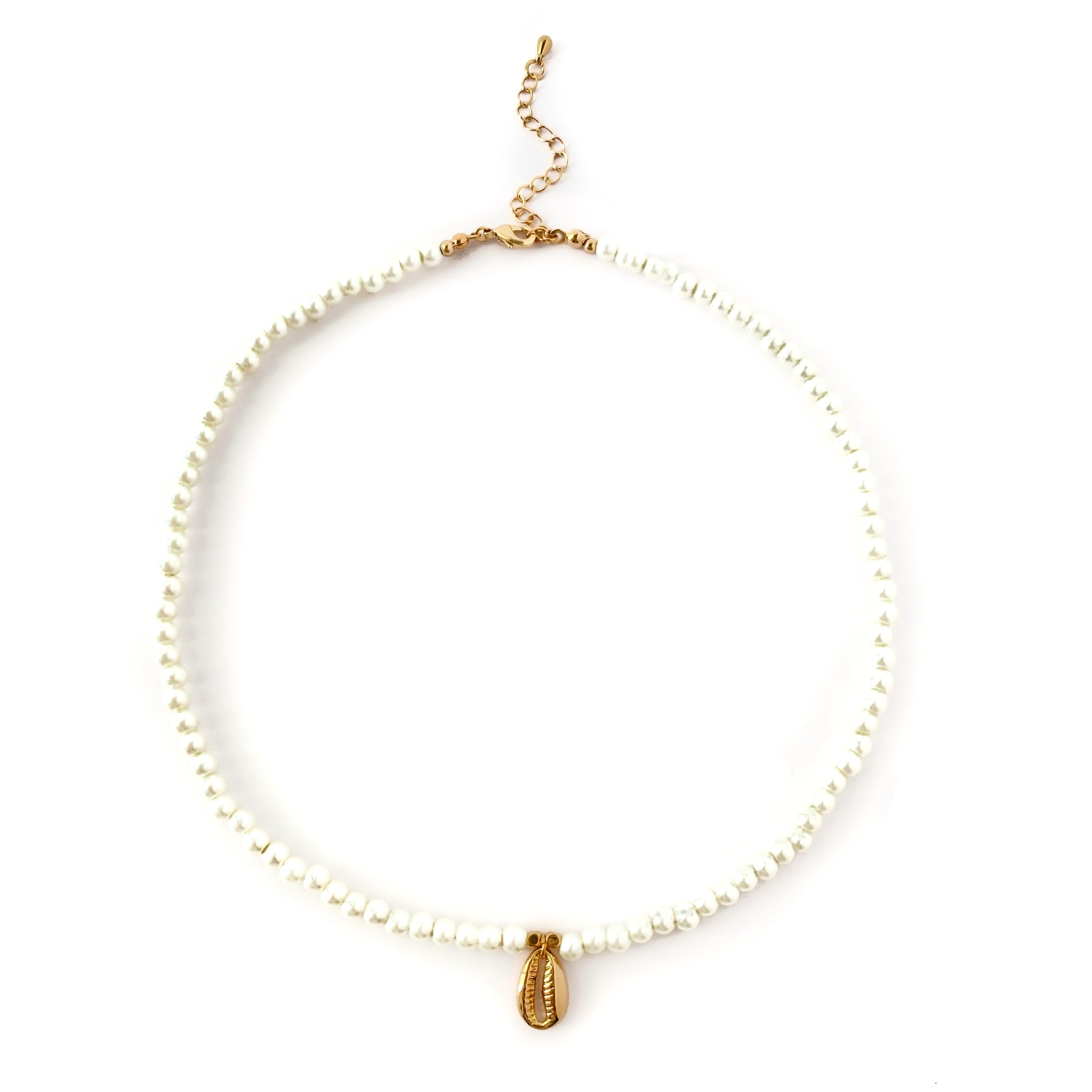 Collar perlas concha
