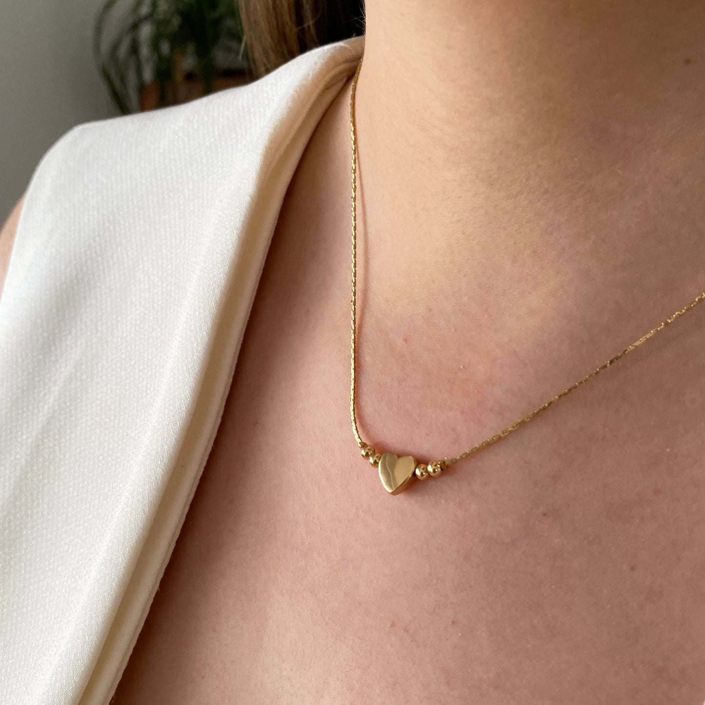 Collar corazón mediano