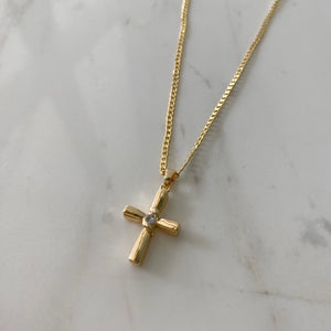 Collar cruz cristal